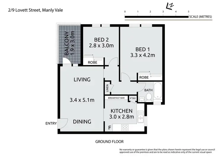 Floorplan of Homely apartment listing, 2/9 Lovett Street, Manly Vale NSW 2093
