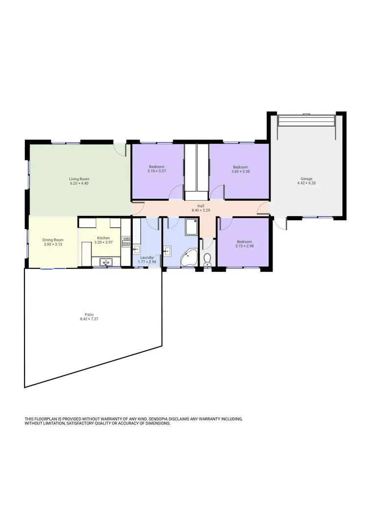 Floorplan of Homely townhouse listing, 2/1A Templeton Place, Wodonga VIC 3690