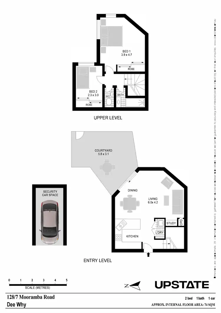 Floorplan of Homely unit listing, 128/7 Mooramba Road, Dee Why NSW 2099