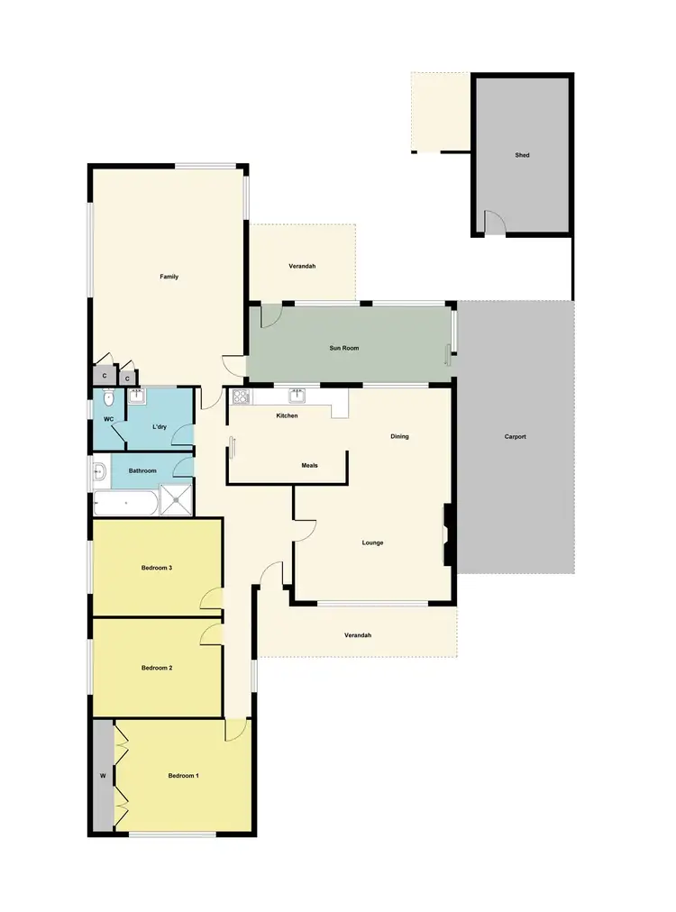 Floorplan of Homely house listing, 28 Kars Street, Maryborough VIC 3465