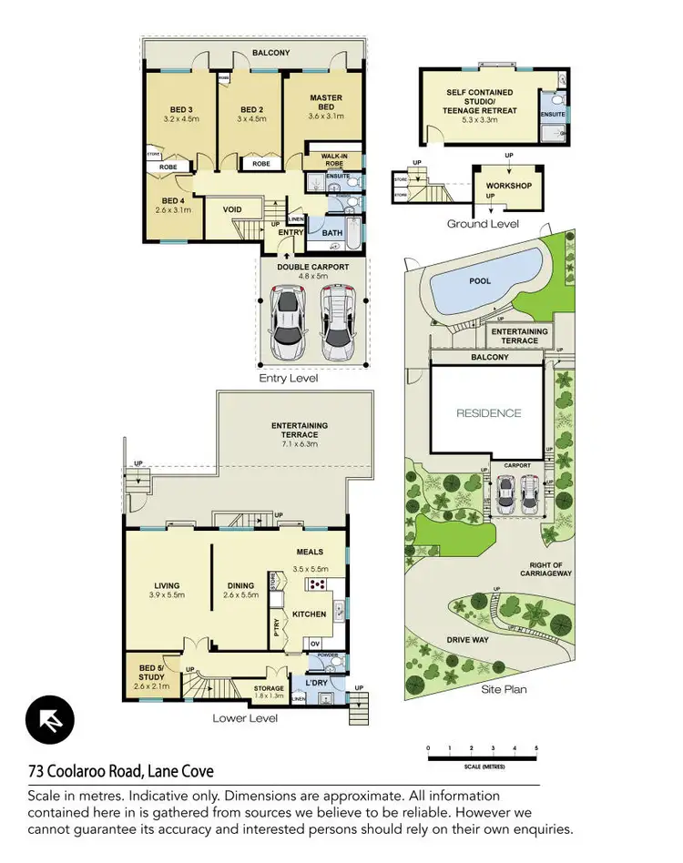 Floorplan of Homely house listing, 73 Coolaroo Road, Lane Cove NSW 2066