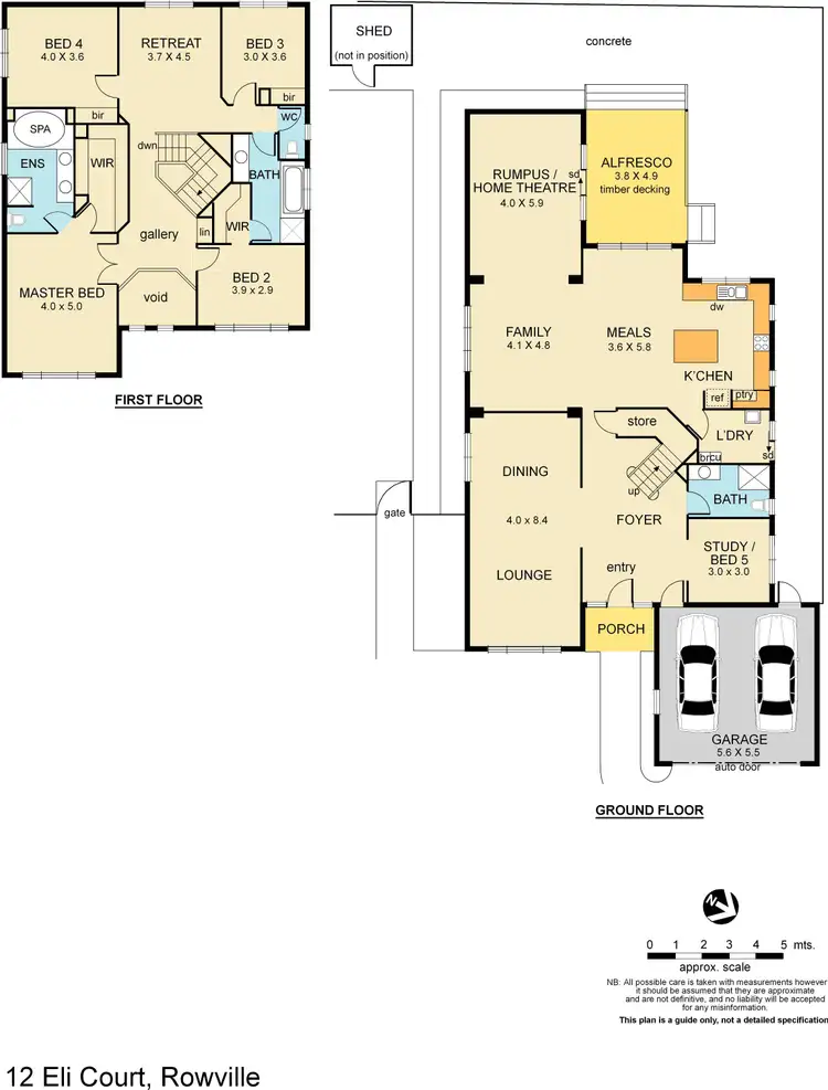 Floorplan of Homely house listing, 12 Eli Court, Rowville VIC 3178