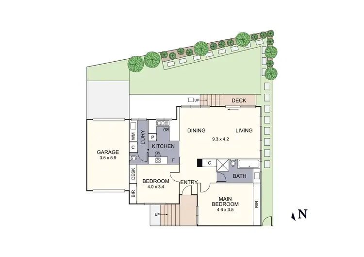 Floorplan of Homely house listing, 16A Eisenhower Street, Reservoir VIC 3073