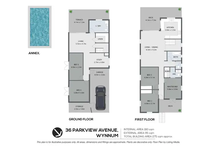 Floorplan of Homely house listing, 36 Parkview Avenue, Wynnum QLD 4178