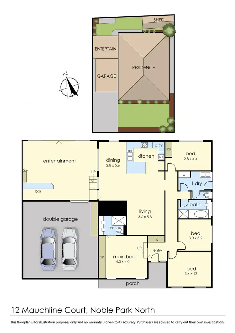 Floorplan of Homely house listing, 12 Mauchline Court, Noble Park North VIC 3174
