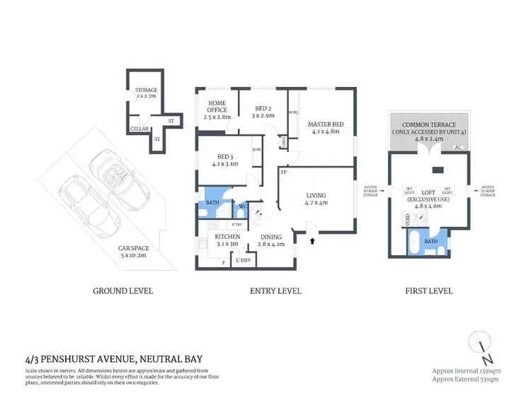 Floorplan of Homely apartment listing, 4/3 Penshurst Avenue, Neutral Bay NSW 2089