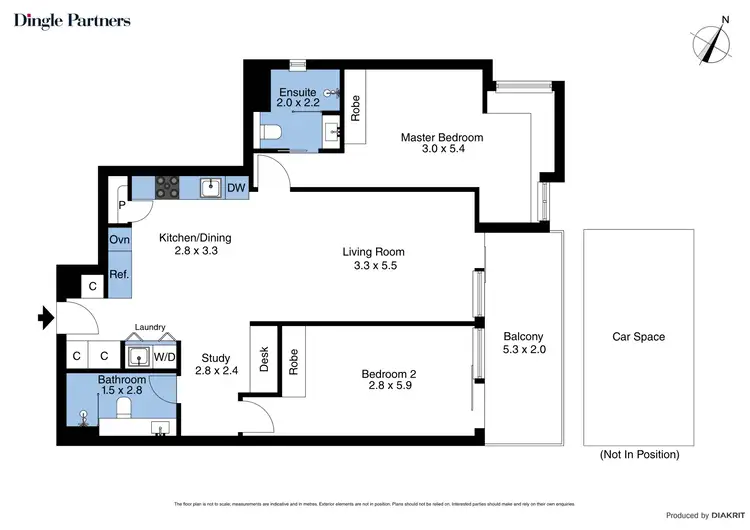 Floorplan of Homely apartment listing, 901/133 Russell Street, Melbourne VIC 3000