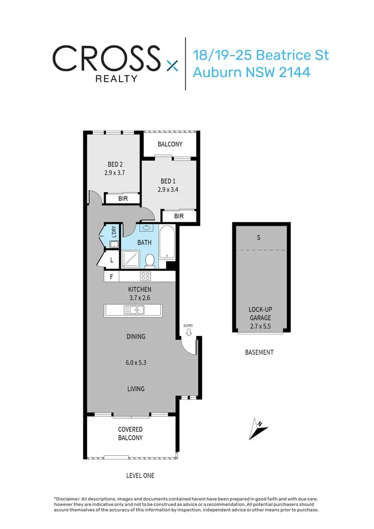 Floorplan of Homely apartment listing, 18/19-25 Beatrice Street, Auburn NSW 2144