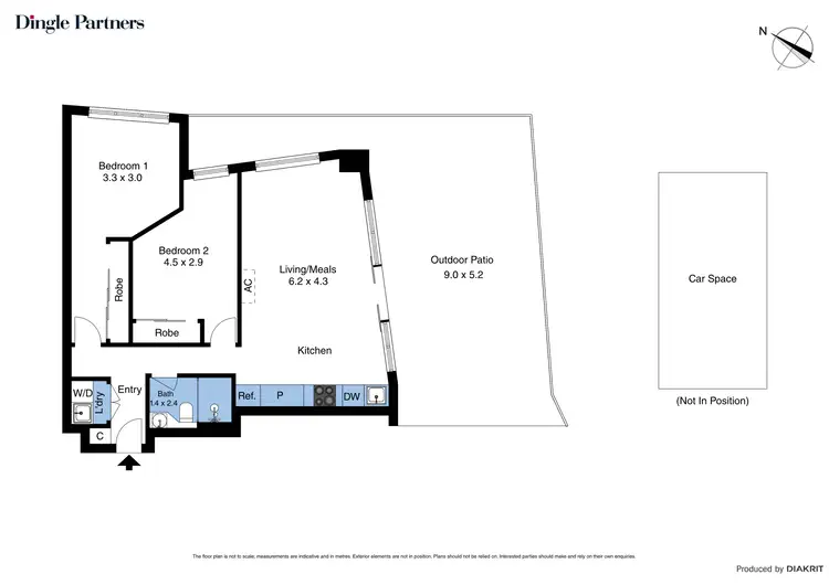 Floorplan of Homely unit listing, 804/1 Acacia Place, Abbotsford VIC 3067