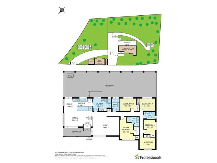 Floorplan of Homely house listing, 325 Glenview Road, Launching Place VIC 3139