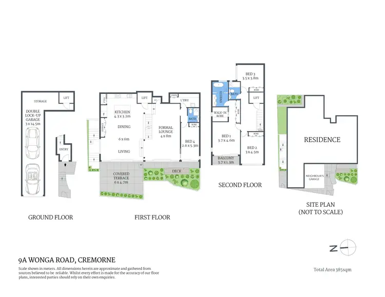 Floorplan of Homely townhouse listing, 9a Wonga Road, Cremorne NSW 2090