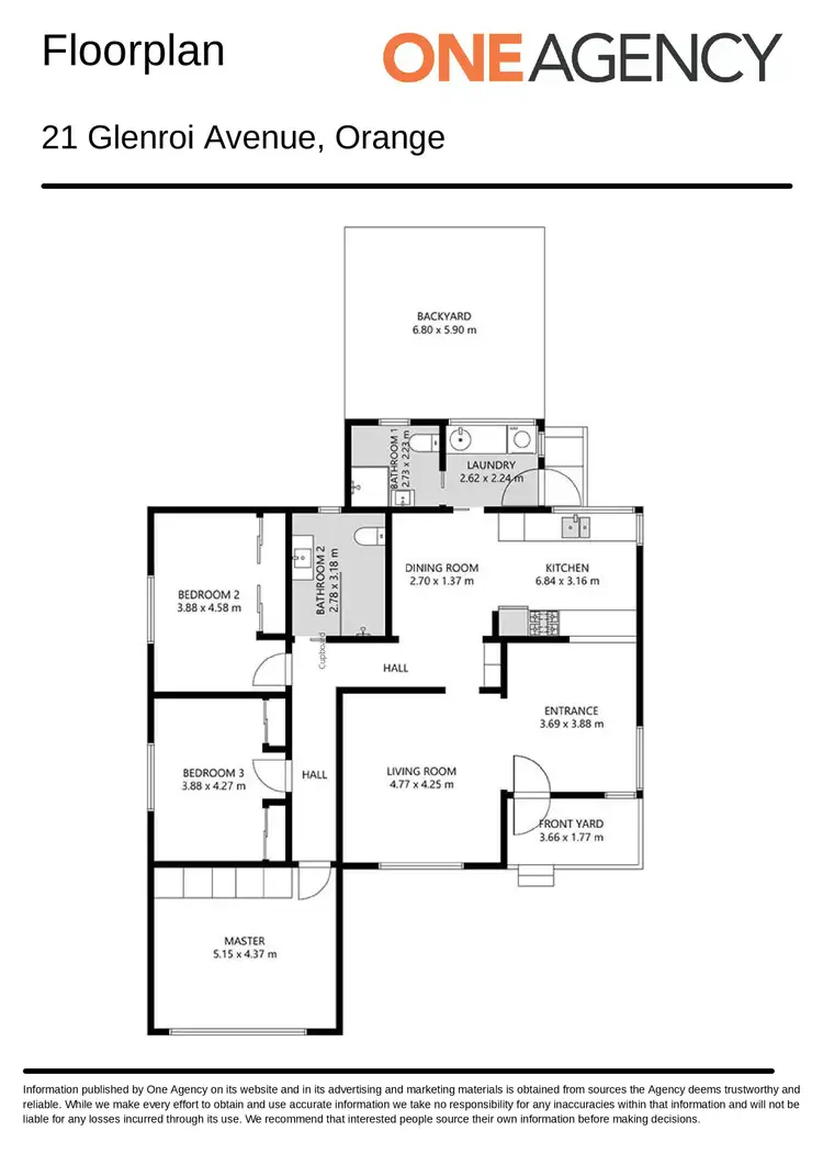 Floorplan of Homely house listing, 21 Glenroi Avenue, Orange NSW 2800