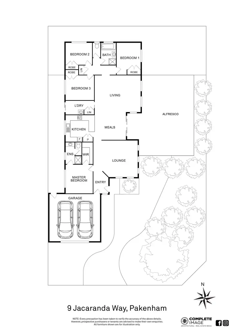 Floorplan of Homely house listing, 9 Jacaranda Way, Pakenham VIC 3810