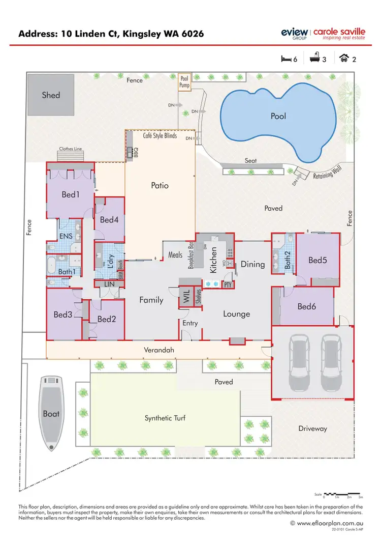 Floorplan of Homely house listing, 10 Linden Court, Kingsley WA 6026