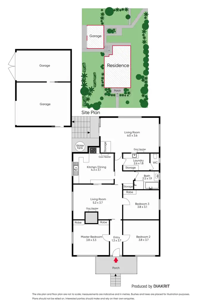 Floorplan of Homely house listing, 36 Millar Street, Daylesford VIC 3460