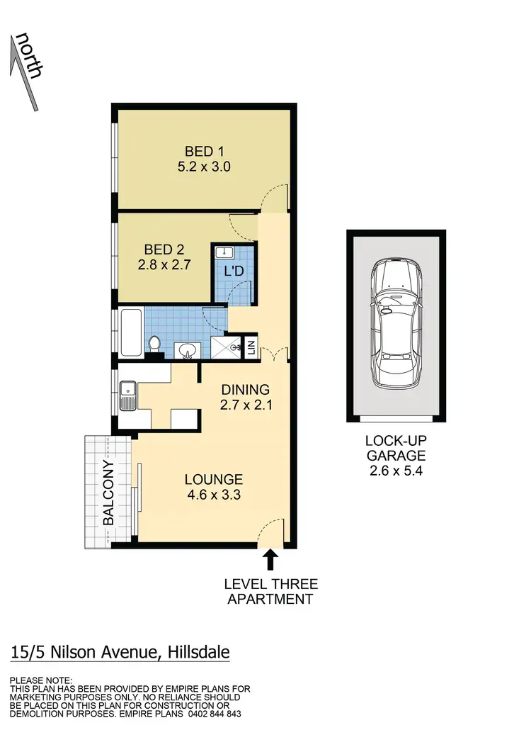 Floorplan of Homely apartment listing, 15/5 Nilson Avenue, Hillsdale NSW 2036