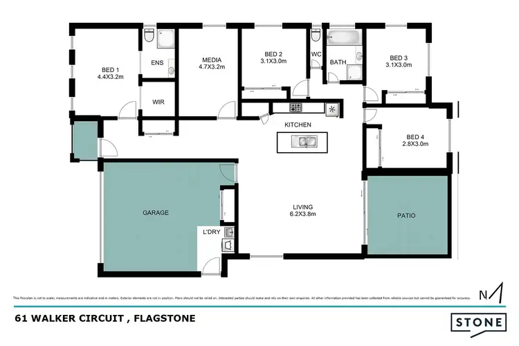 Floorplan of Homely house listing, 61 Walker Circuit, Flagstone QLD 4280