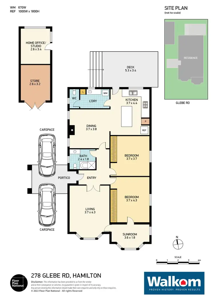 Floorplan of Homely house listing, 278 Glebe Road, Hamilton South NSW 2303