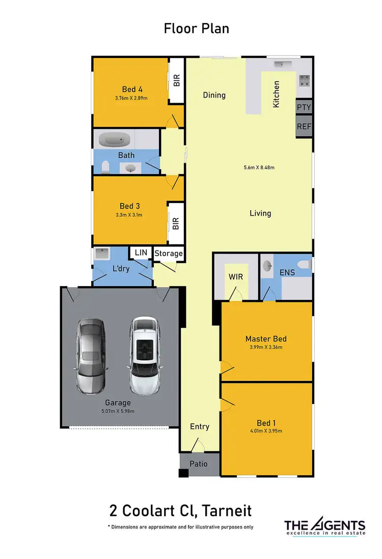 Floorplan of Homely house listing, 2 Coolart Close, Tarneit VIC 3029