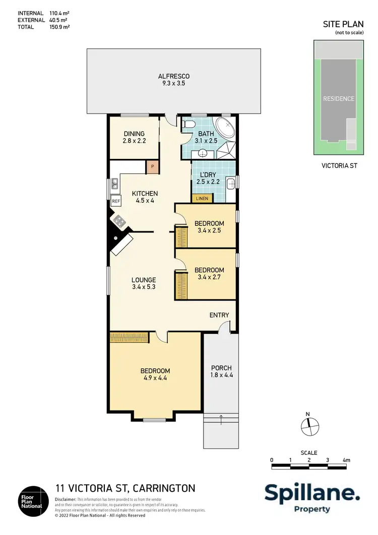 Floorplan of Homely house listing, 11 Victoria Street, Carrington NSW 2294
