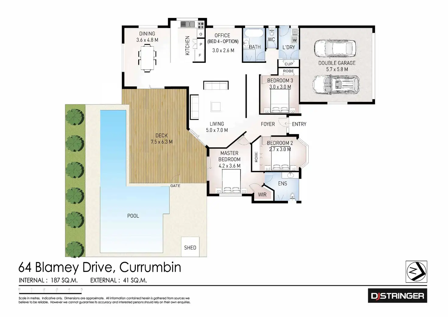 Floorplan of Homely house listing, 64 Blamey Drive, Currumbin QLD 4223