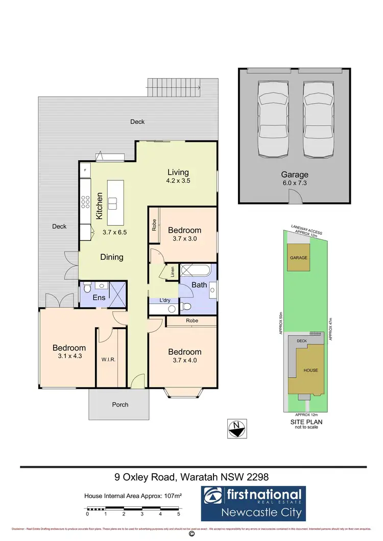 Floorplan of Homely house listing, 9 Oxley Road, Waratah NSW 2298