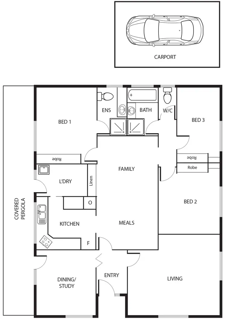 Floorplan of Homely house listing, 1 Vale Place, Wanniassa ACT 2903