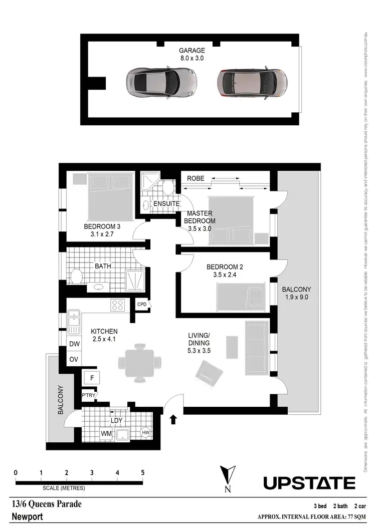 Floorplan of Homely unit listing, 13/6 Queens Parade, Newport NSW 2106