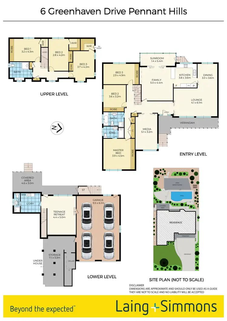 Floorplan of Homely house listing, 6 Greenhaven Drive, Pennant Hills NSW 2120