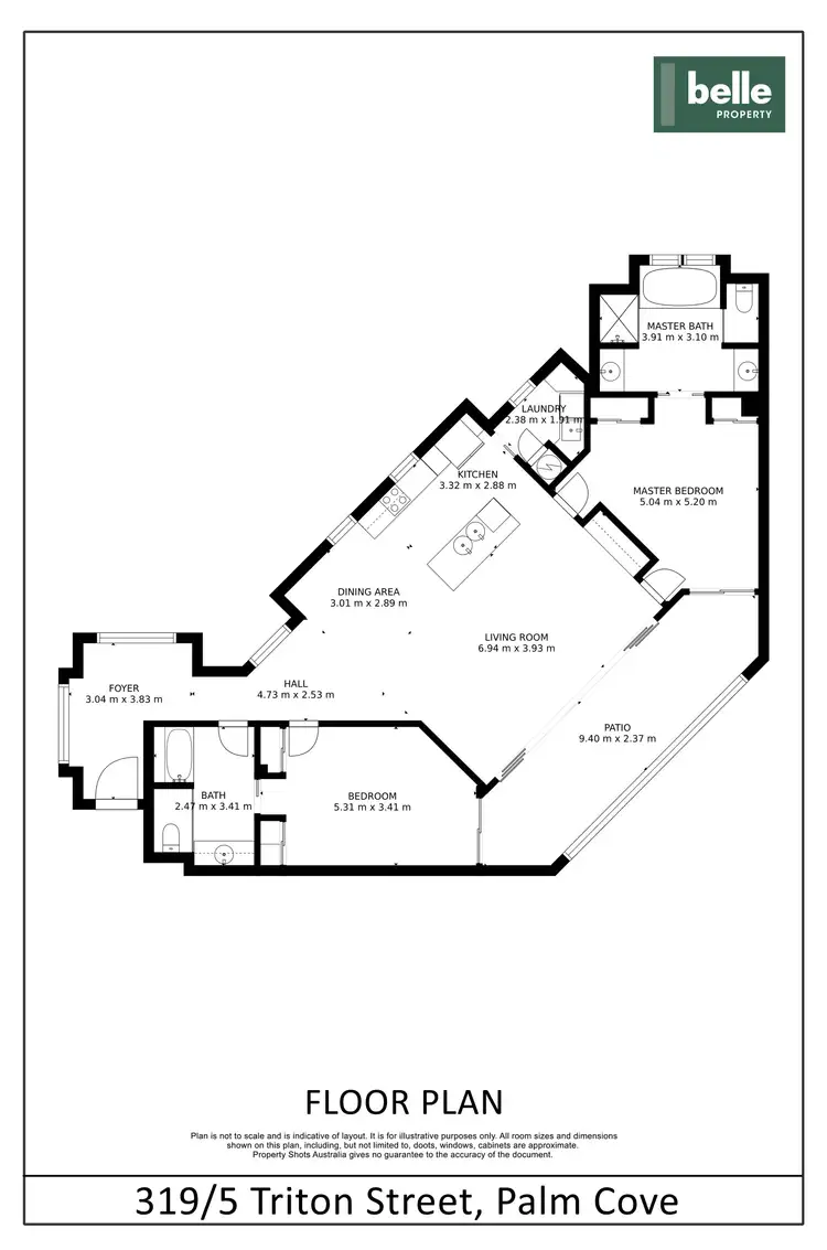 Floorplan of Homely apartment listing, 319/5 Triton Street, Palm Cove QLD 4879