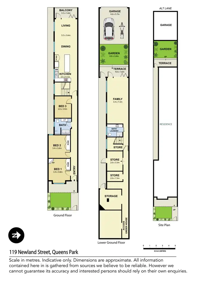 Floorplan of Homely house listing, 119 Newland Street, Queens Park NSW 2022