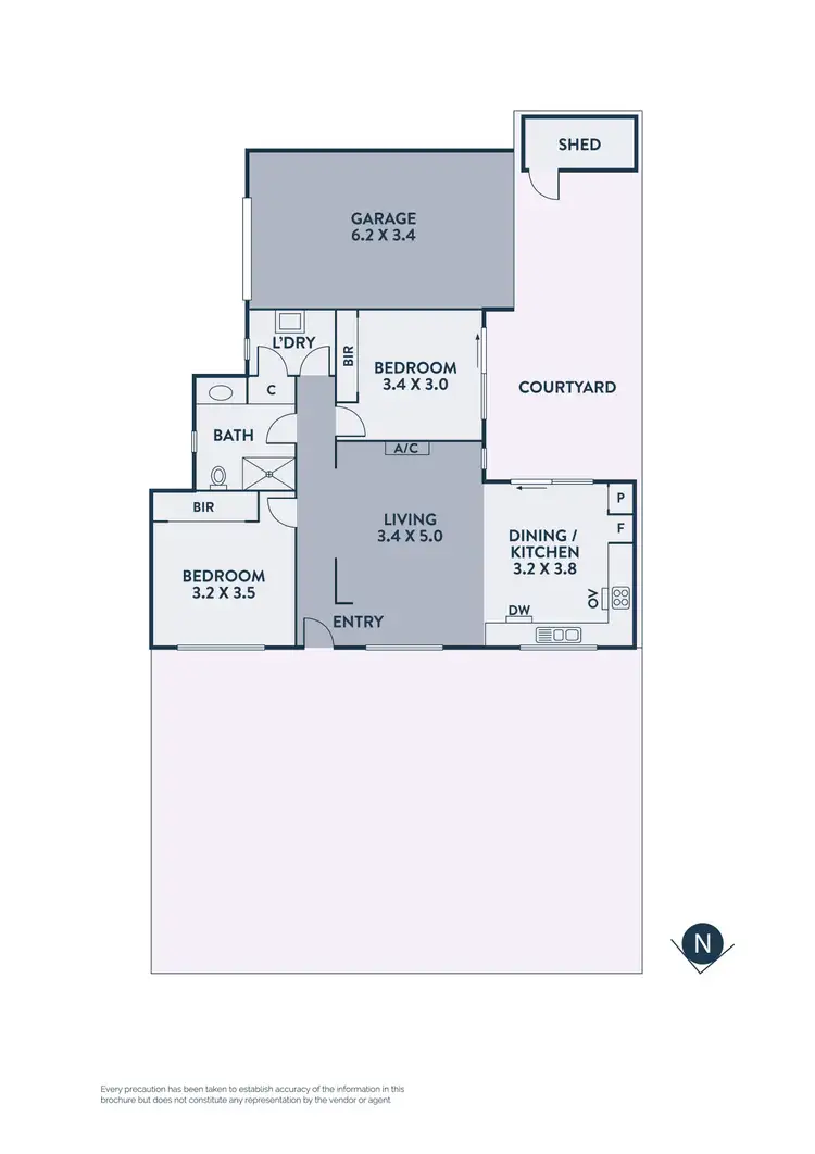 Floorplan of Homely unit listing, 1/49 Peppercorn Parade, Epping VIC 3076
