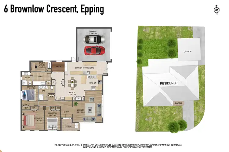 Floorplan of Homely house listing, 6 Brownlow Crescent, Epping VIC 3076
