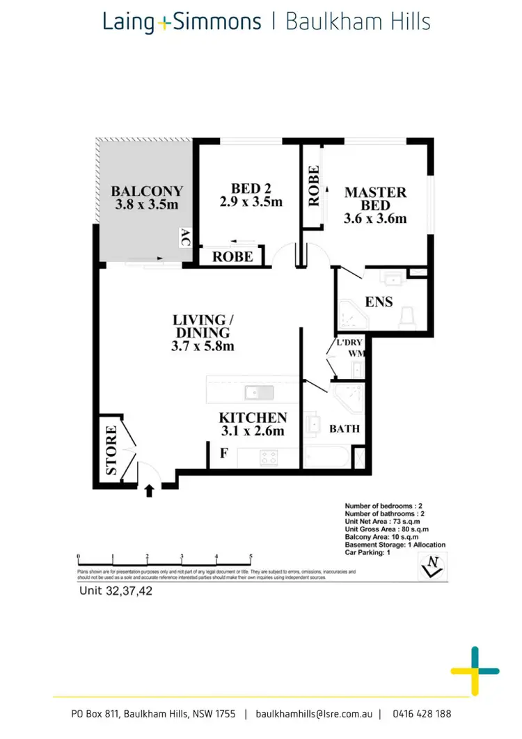 Floorplan of Homely apartment listing, Level 1/32/2 Bingham Street, Schofields NSW 2762