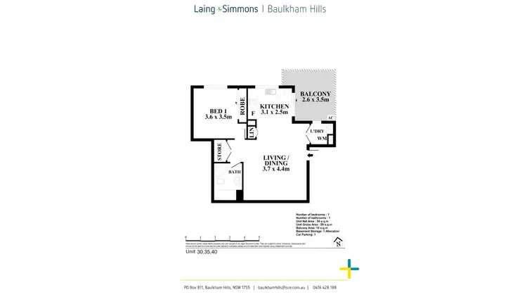 Floorplan of Homely apartment listing, Level 2/35/2 Bingham Street, Schofields NSW 2762