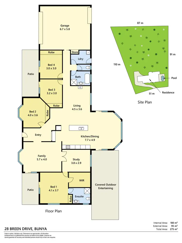 Floorplan of Homely house listing, 28 Breen Drive, Bunya QLD 4055
