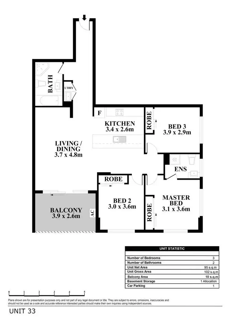 Floorplan of Homely apartment listing, Level 1/33/2 Bingham Street, Schofields NSW 2762