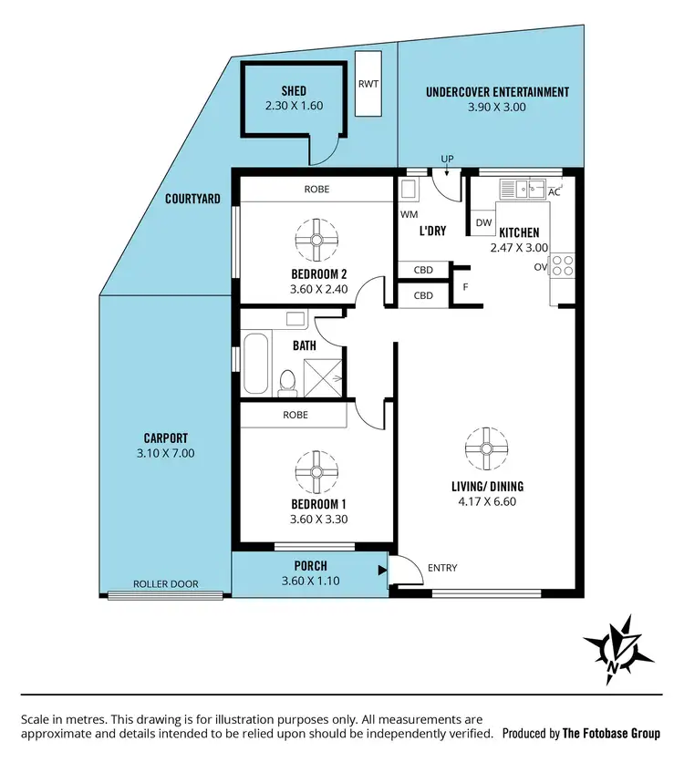 Floorplan of Homely unit listing, 5/8 Hall Crescent, Old Noarlunga SA 5168