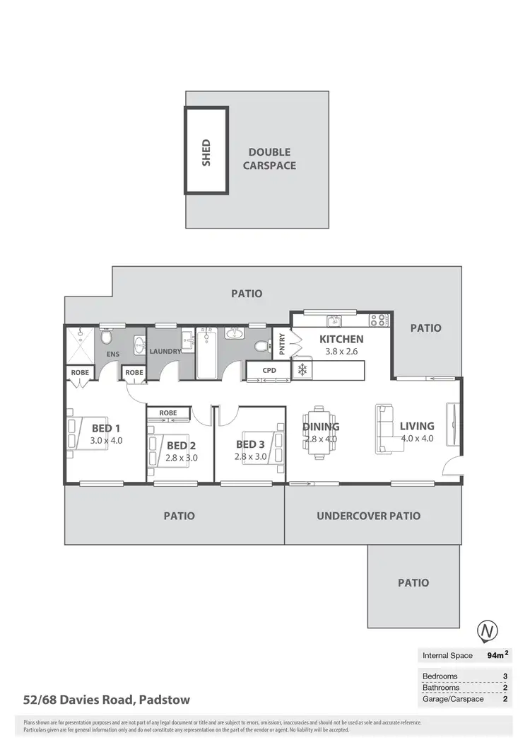 Floorplan of Homely unit listing, 52/68 Davies Road, Padstow NSW 2211