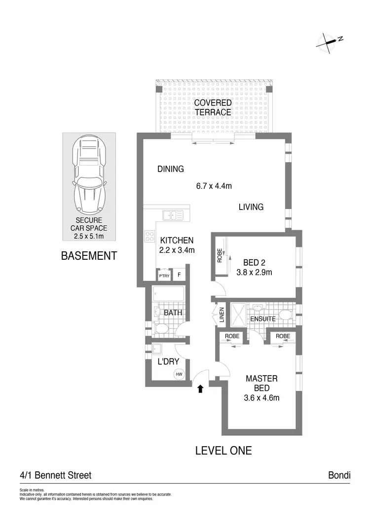 Floorplan of Homely apartment listing, 4/1 Bennett Street, Bondi NSW 2026