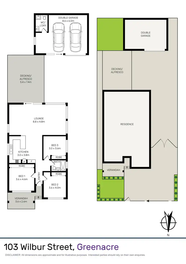 Floorplan of Homely house listing, 103 Wilbur Street, Greenacre NSW 2190
