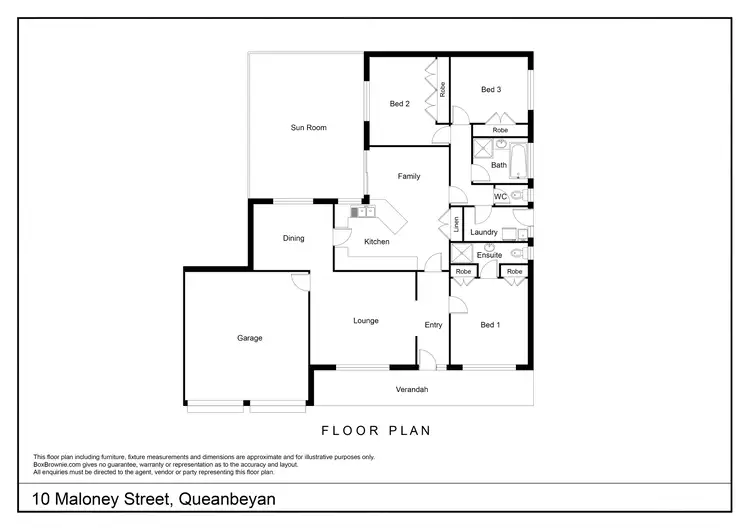 Floorplan of Homely house listing, 10 Maloney Street, Queanbeyan NSW 2620