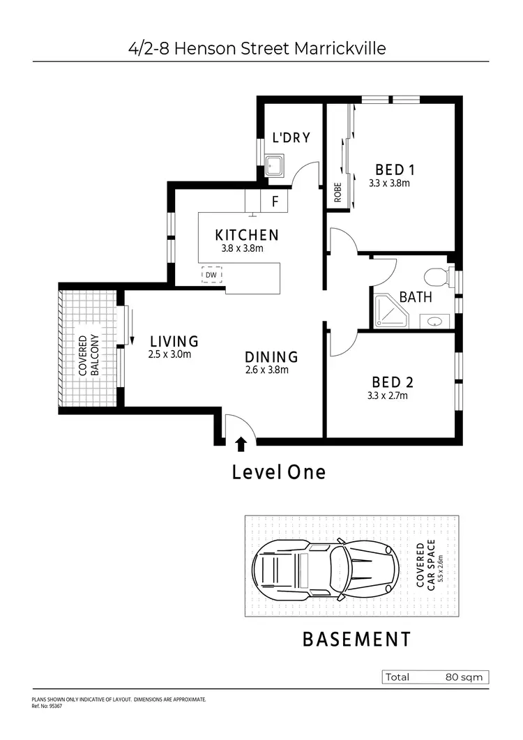 Floorplan of Homely apartment listing, 4/2-8 Henson Street, Marrickville NSW 2204