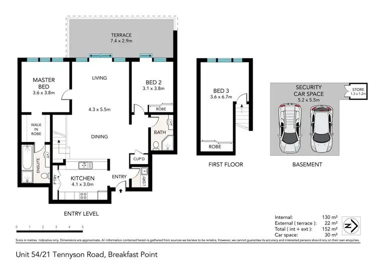 Floorplan of Homely apartment listing, 54/21 Tennyson Road, Breakfast Point NSW 2137