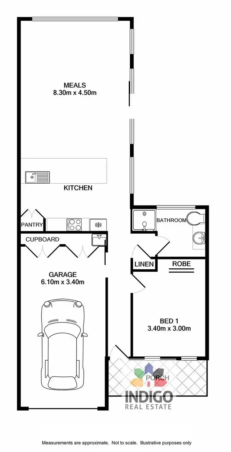 Floorplan of Homely unit listing, 41 Railway Avenue, Yackandandah VIC 3749