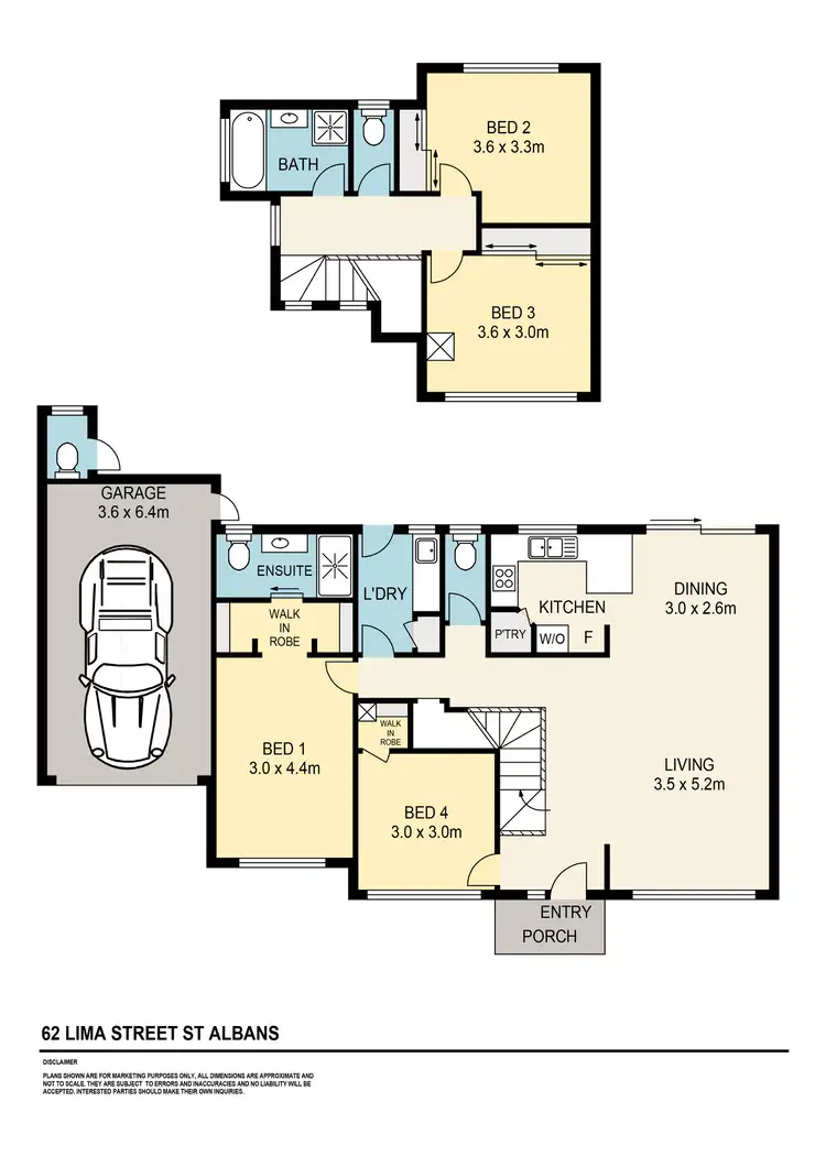 Floorplan of Homely house listing, 62 Lima Street, St Albans VIC 3021
