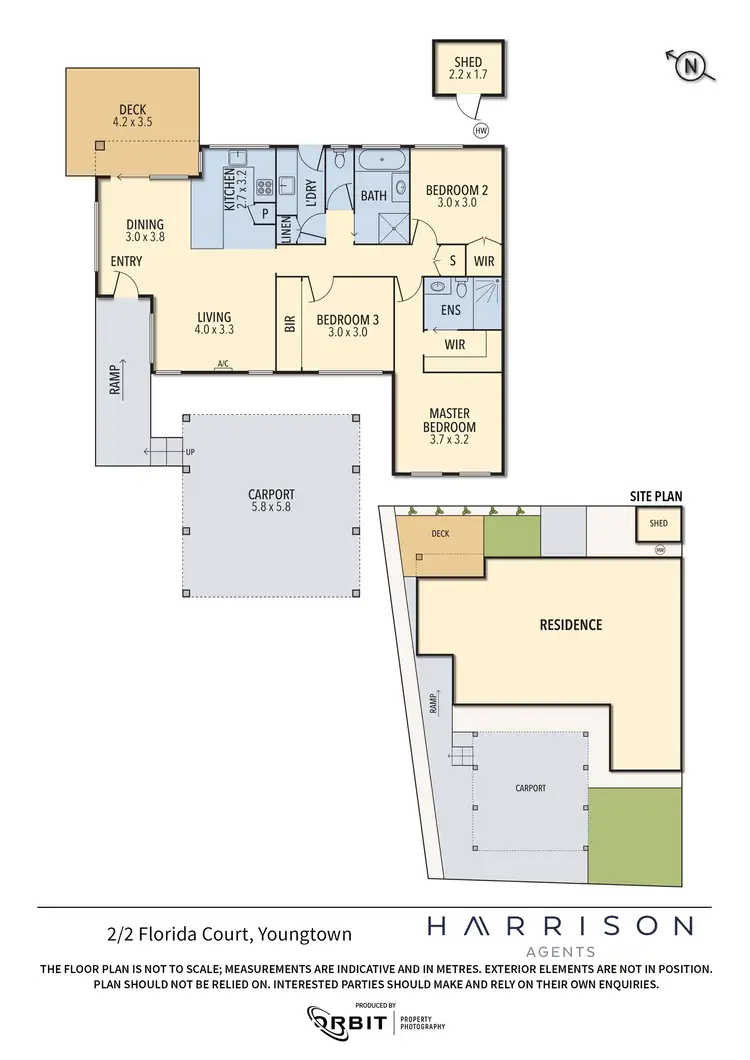 Floorplan of Homely unit listing, 2/2 Florida Court, Youngtown TAS 7249