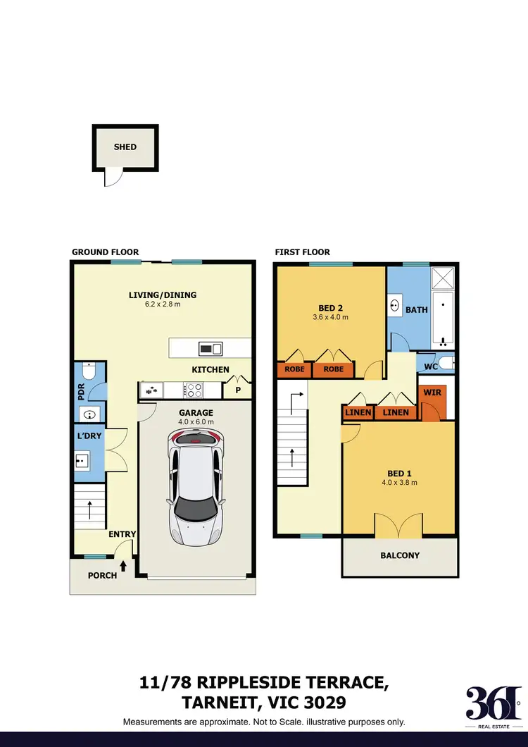 Floorplan of Homely townhouse listing, 11/78 Rippleside Terrace, Tarneit VIC 3029