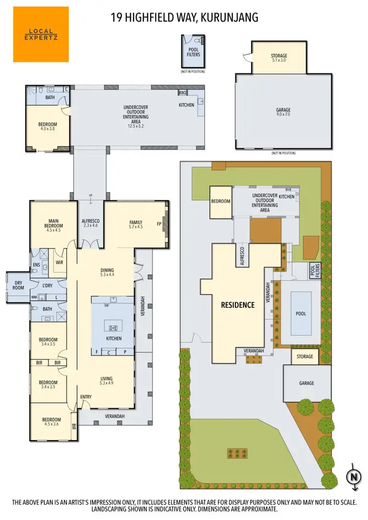 Floorplan of Homely house listing, 19 Highfield Way, Kurunjang VIC 3337