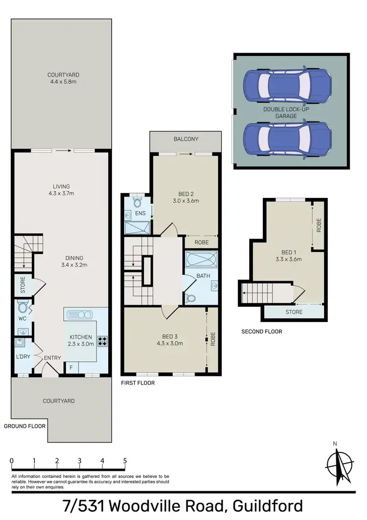 Floorplan of Homely townhouse listing, 7/531 Woodville Road, Guildford NSW 2161
